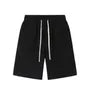 Drawstring Waist Plain Sweatshorts