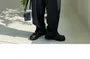 Unisex High-Waist Striped Loose-Fit Suit Pants