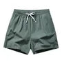 Drawstring Waist Plain Shorts
