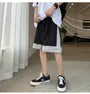 Mock Two-Piece Drawstring Waist Paneled Shorts
