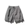 Drawstring Waist Plain Shorts