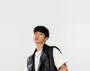 Plain Faux Leather Zip Biker Vest