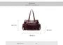 Studded Buckled Faux Leather Utility Tote Bag