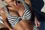 Set: Striped Bikini Top + Bottom