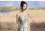 Tie Dye Slit Lace Midi Jumper Dress