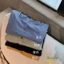 Square-Neck Short-Sleeve Button-Up Ribbed Top