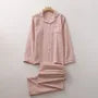 Couple Matching Pajama Set: Long-Sleeve Collared Top + Pants (Various Designs)
