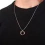 Interlocking Ring Pendant Necklace