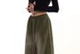 Low Waist Washed Loose-Fit Wide-Leg Sweatpants