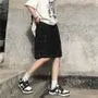 Drawstring-Waist Stitch-Trim Shorts