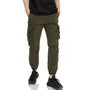 Mid Rise Plain Slim Fit Cargo Pants