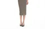 Turtleneck Plain Slim Fit Tank Top / High Waist Midi Pencil Skirt
