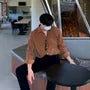 Plain Corduroy Oversize Shirt