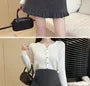 Maternity High Waist Plain Pleated Mini A-Line Skirt