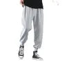 Drawstring Waist Plain Sweatpants
