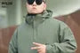 Plus Size Plain Zip Jacket