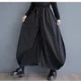 Drawstring Waist Plain Culottes