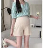 Maternity High Waist Plain Shorts