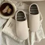 Plain & Striped Silent Couple Matching Home Slippers