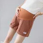 Maternity Elastic Waist Plain Shorts