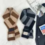 Striped Light Knit Scarf