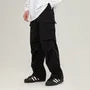 High Waist Plain Wide Leg Cargo Pants