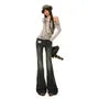 Low Waist Washed Flared Jeans (Various Designs)