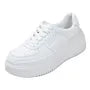 Platform Plain Lace Up Sneakers