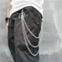 Layered Pants Chain Waist Strap
