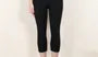 Sleeveless Crew Neck Plain Slim-Fit Capri Jumpsuit