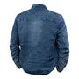 Stand Collar Washed Zip-Up Denim Jacket