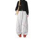Drawstring Waist Contrast Stitch Baggy Pants