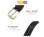 Woven Faux Leather Belt