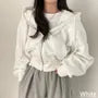 Plain Zip-Up Crop Hoodie
