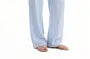 Drawstring Waist Plain Regular Fit Straight Leg Pants