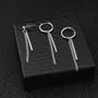 Bar Chain Drop Earring / Clip-On Earring