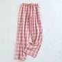 Couple Matching Drawstring Waist Plaid Lounge Pants (Various Designs)
