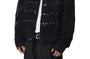 Collared Studded Clasped Front Denim Barn Jacket