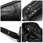 Faux Leather Contrast Stitching Crossbody Bag