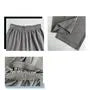 High Rise Wide Leg Plain Knit Sweatpants