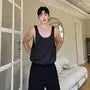Scoop Neck Plain Tank Top