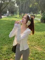 Anti-UV Sunscreen Sun Protection Hooded Zip-Up Plain Slim Fit Jacket