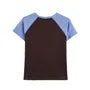 Short-Sleeve Crew Neck Raglan Crop T-Shirt