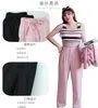 High Waist Plain Wide Leg Pants