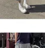 Drawstring-Hem Shirred Cargo Jorts