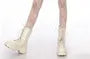 Bow Pattern Fishnet Tights