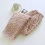 Couple Matching Elastic Waist Jacquard Fleece Pajama Pants