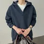 Crew Neck Mock Two Piece Hoodie
