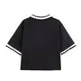 Short Sleeve Collared Contrast-Trim Slim-Fit Polo Top