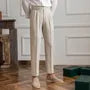 High Waist Plain Straight Leg Dress Pants